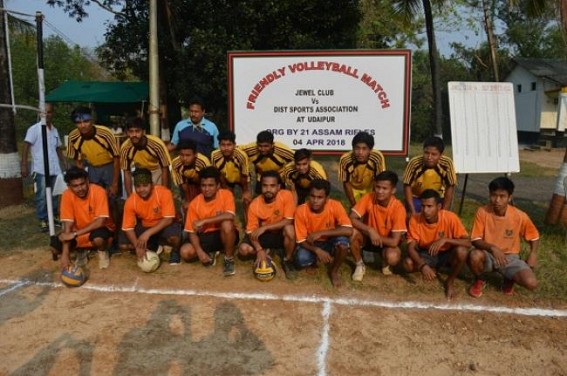 Assam Rifles conducts Volleyball match for youths Assam Rifles conducts Volleyball match for youths
